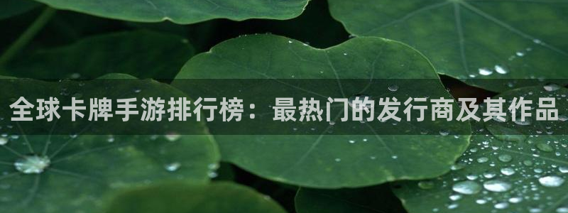 db电竞官网分红：全球卡牌手游排行榜：最热门的发行商及其作品