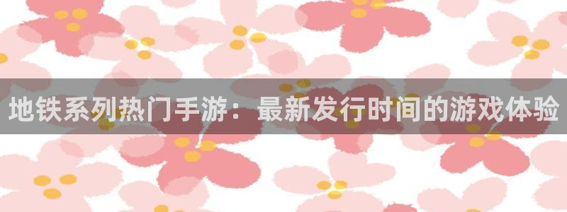 我要看db电竞：地铁系列热门手游：最新发行时间的游戏体验